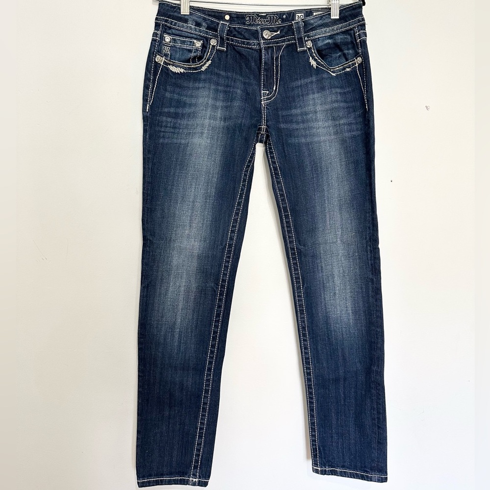 Miss Me dark denim size 30 skinny jeans casual cowgirl western boho